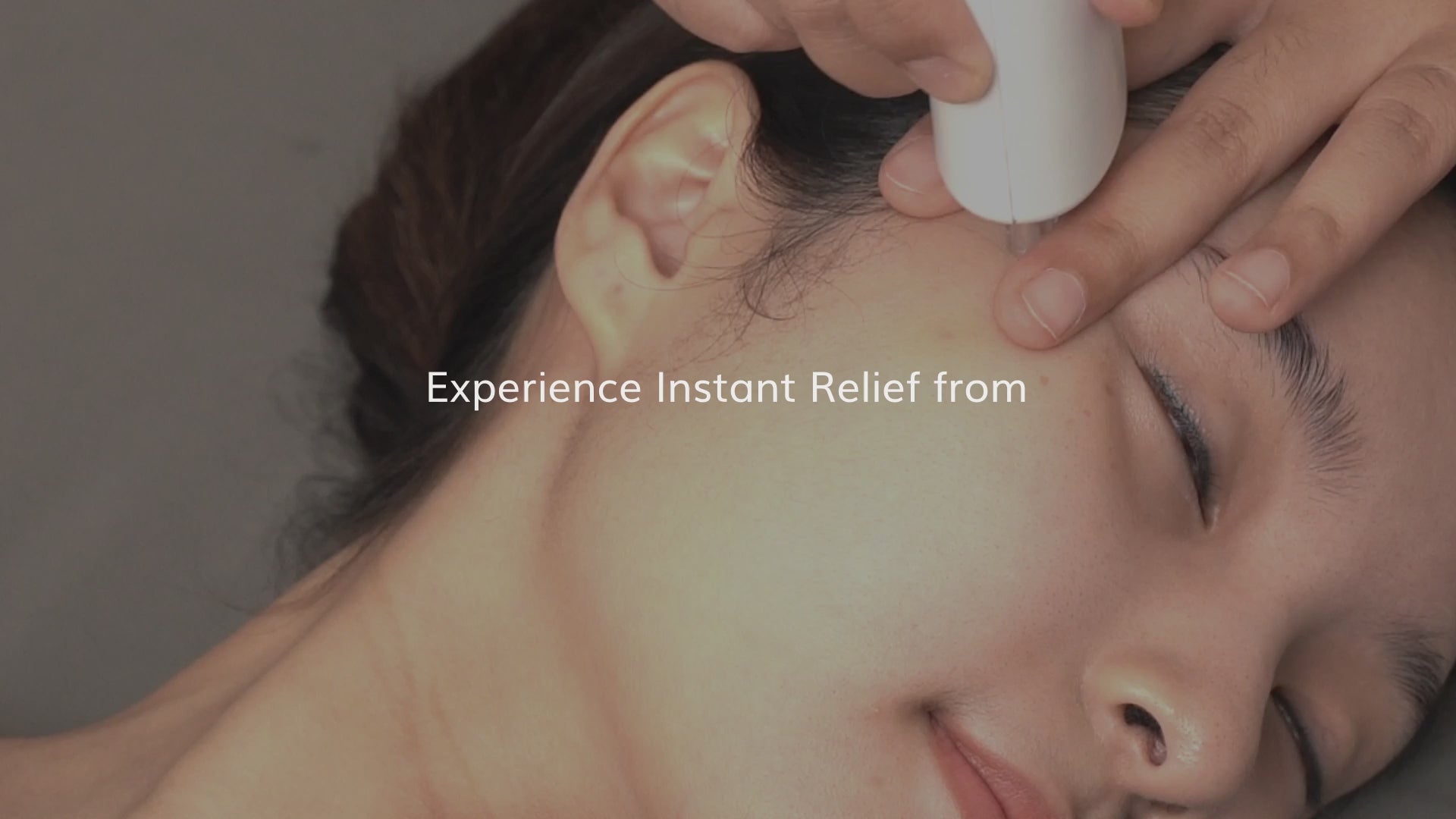 Close-up of a woman receiving facial treatment for instant relief. Close-up of a woman receiving facial treatment for instant relief.