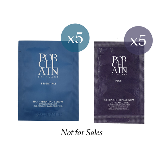 GWP Ultra-Sheer Platinum UV Protector 2ml x5 + HA+ Hydrating Serum 1.5ml x5