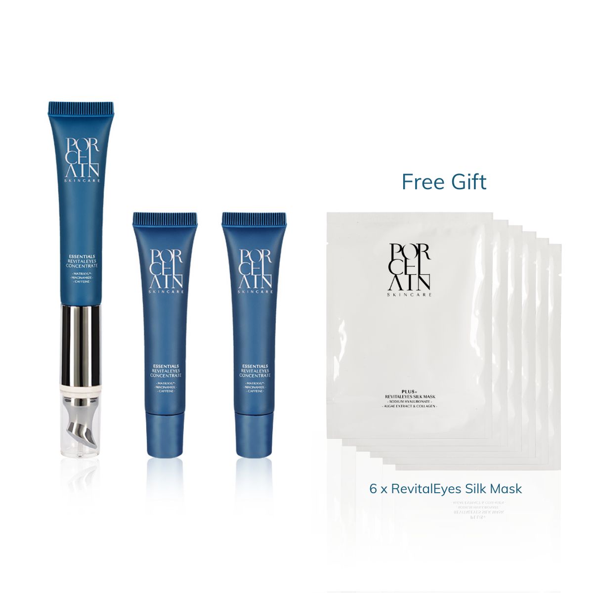 Enhance Your Glance + 6 pc RevitalEyes Silk Mask ($374 value)